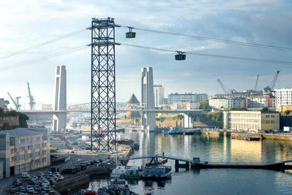 Le téléphérique urbain de Brest - © Mathieu Le Gall, Brest Métropole