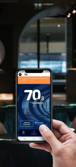 Guided tour and connected visit at 70.8