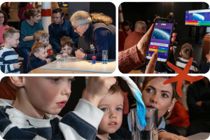 Labo des petits curieux; Animation au 70.8 le Musée pour l'Océan : "H2O, L'Or bleu de notre planète". Crédit photo : Katia Quemere. Programme des animations de l'été 2026. 