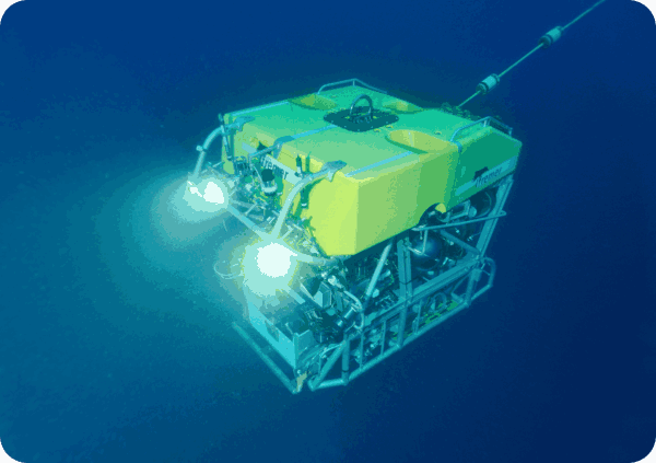 Le Victor 6000, un robot sous-marin téléopéré